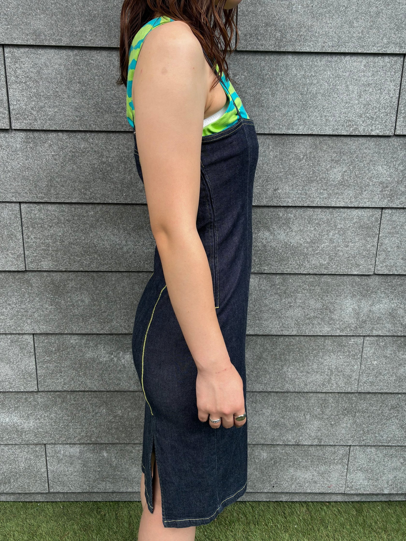 00's~10's「Fiorucci Safety Jeans」デニムキャミソールワンピース