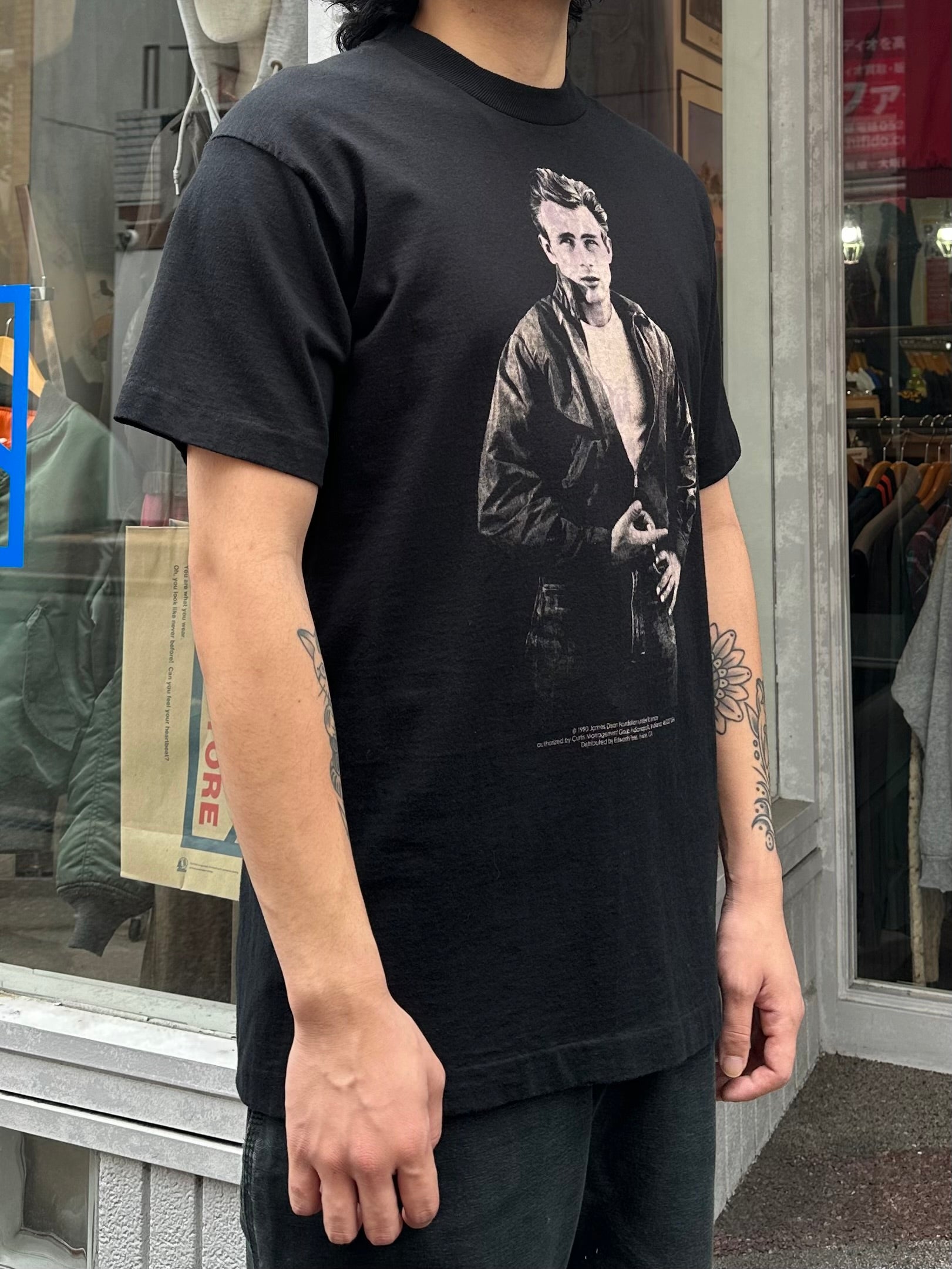 90's JAMES DEAN「Portrait」Tシャツ