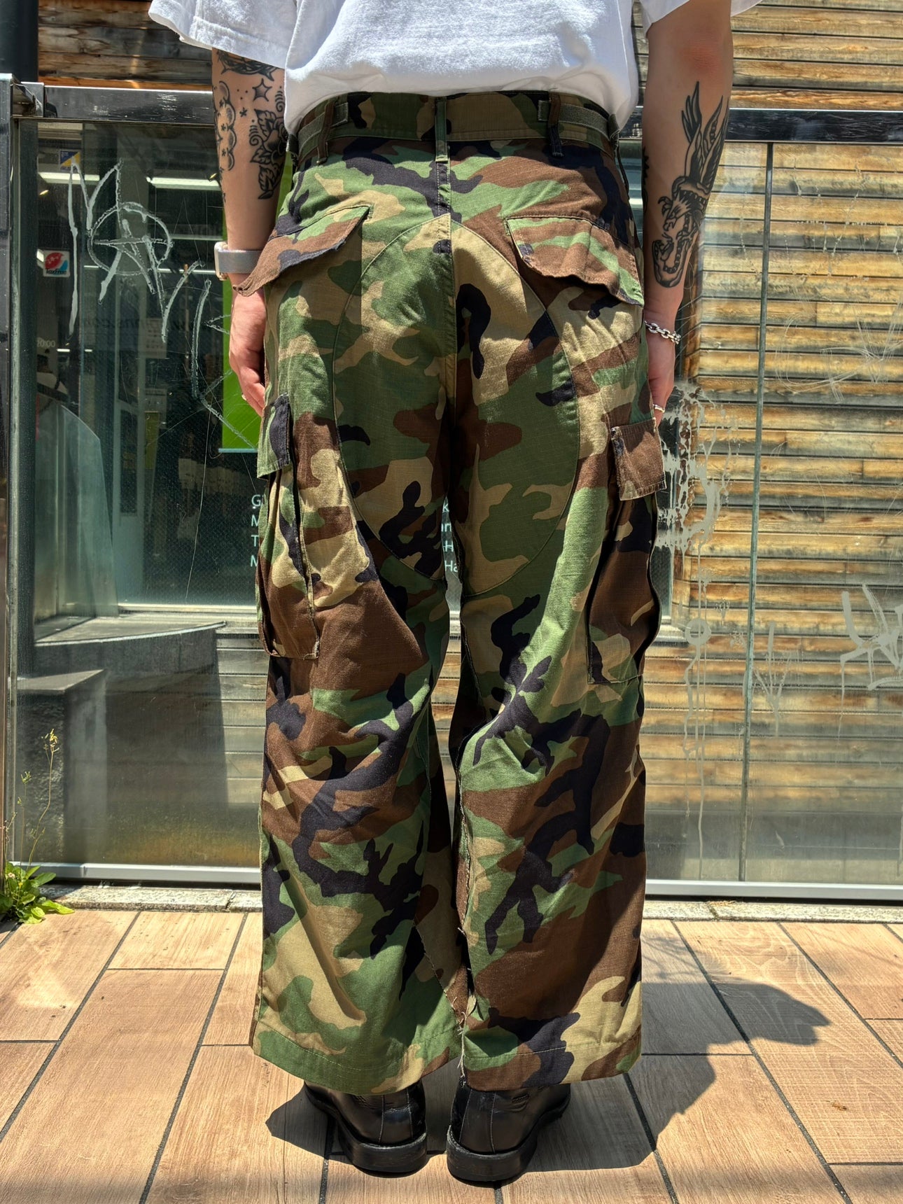 REMAKE WIDE ARMY PANTS