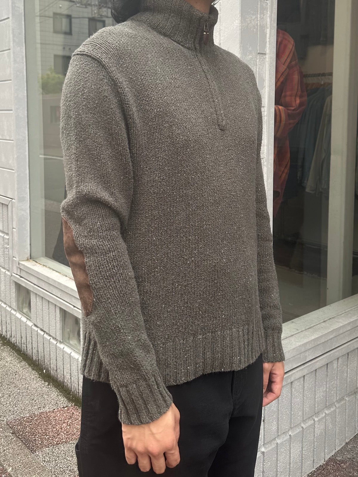 90's RALPH LAUREN ハーフジップニット