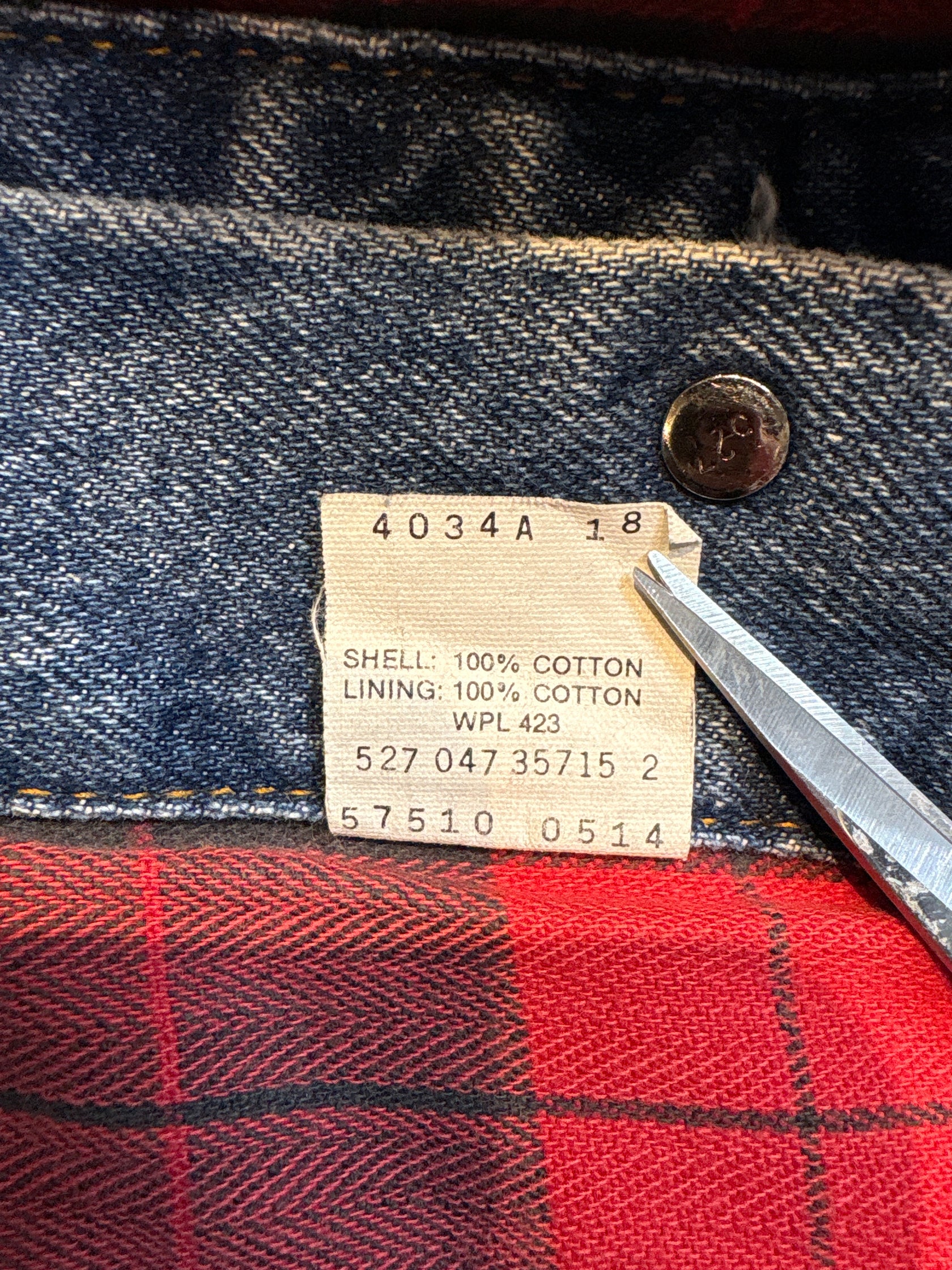 80's~90's Levi's「57510-0514」USA製 デニムジャケット