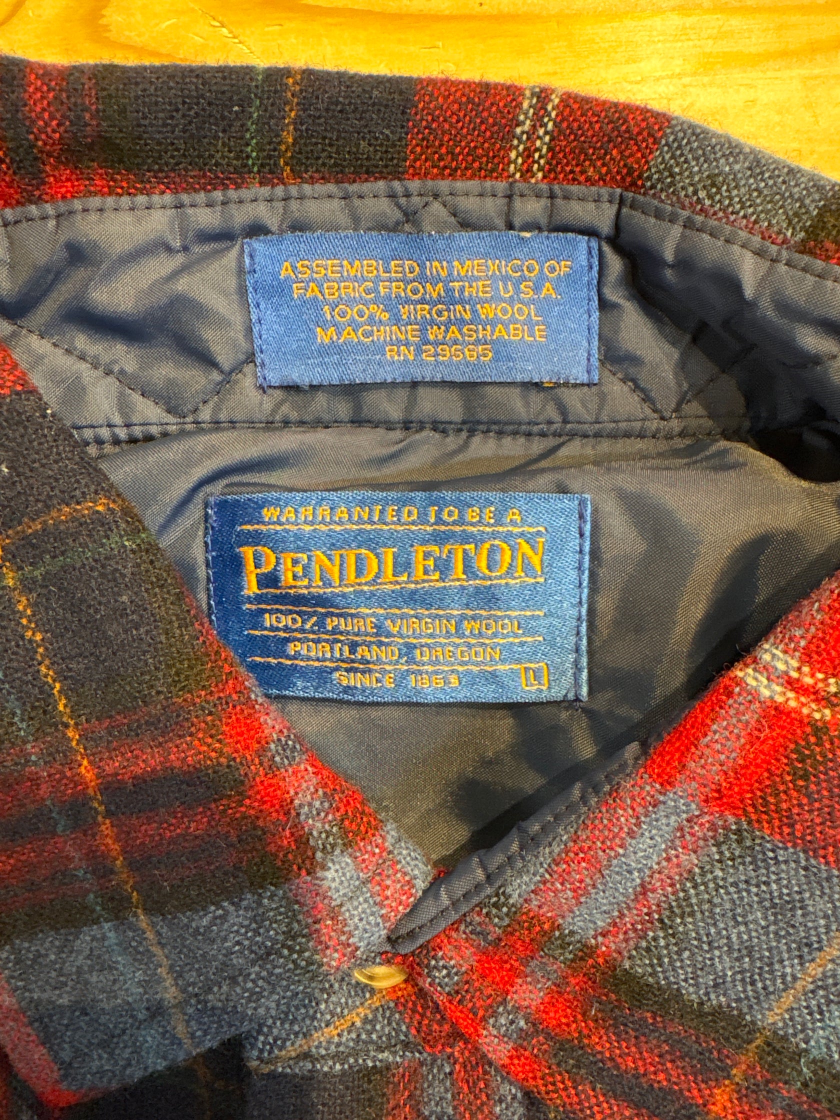 00's「PENDLETON」ウールチェックシャツ