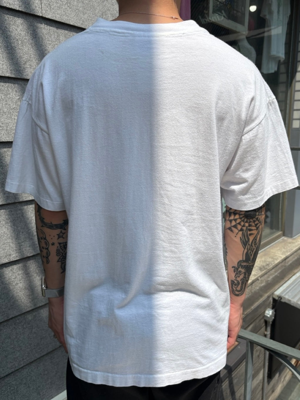 90's Human-i-Tees 「THEY WERE HERE FIRST」USA製 グラフィックTシャツ