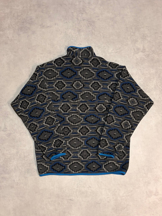 10's PATAGONIA Synchilla Snap-T「ヤナバ柄」フリースプルオーバー