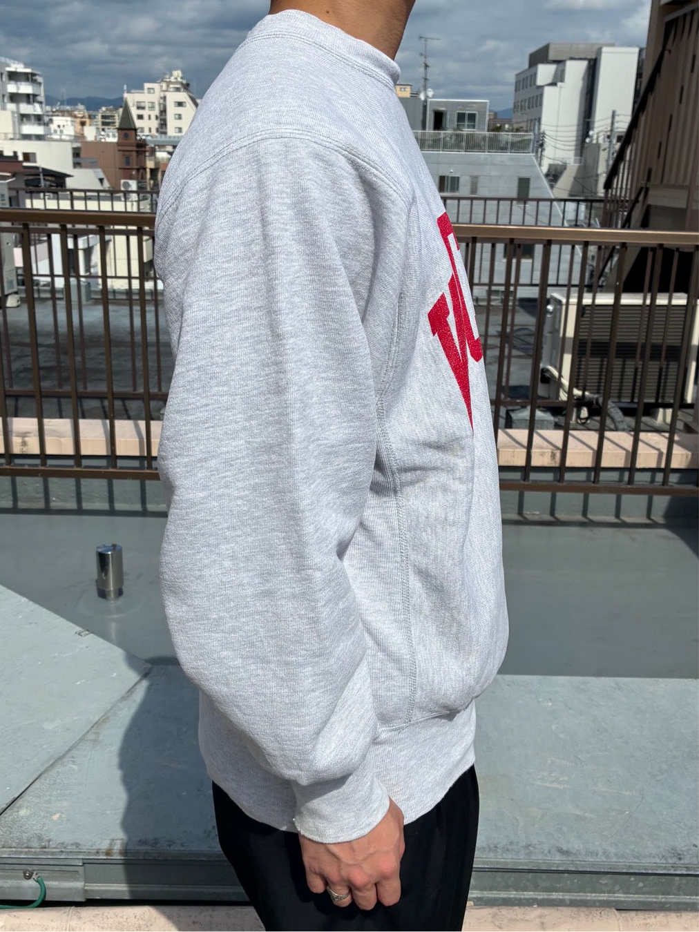 90's CHAMPION「WISCONSIN 」Reverse Weave USA製 カレッジスウェット