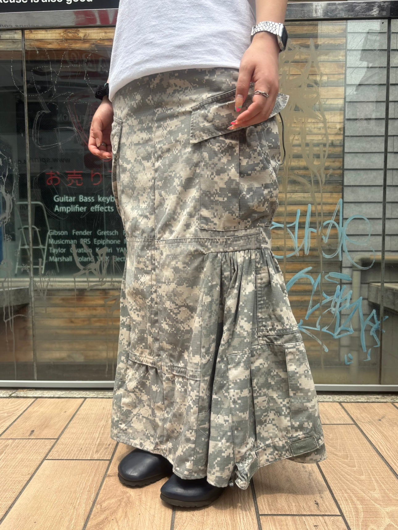 REMAKE ARMY MERMAID SKIRT