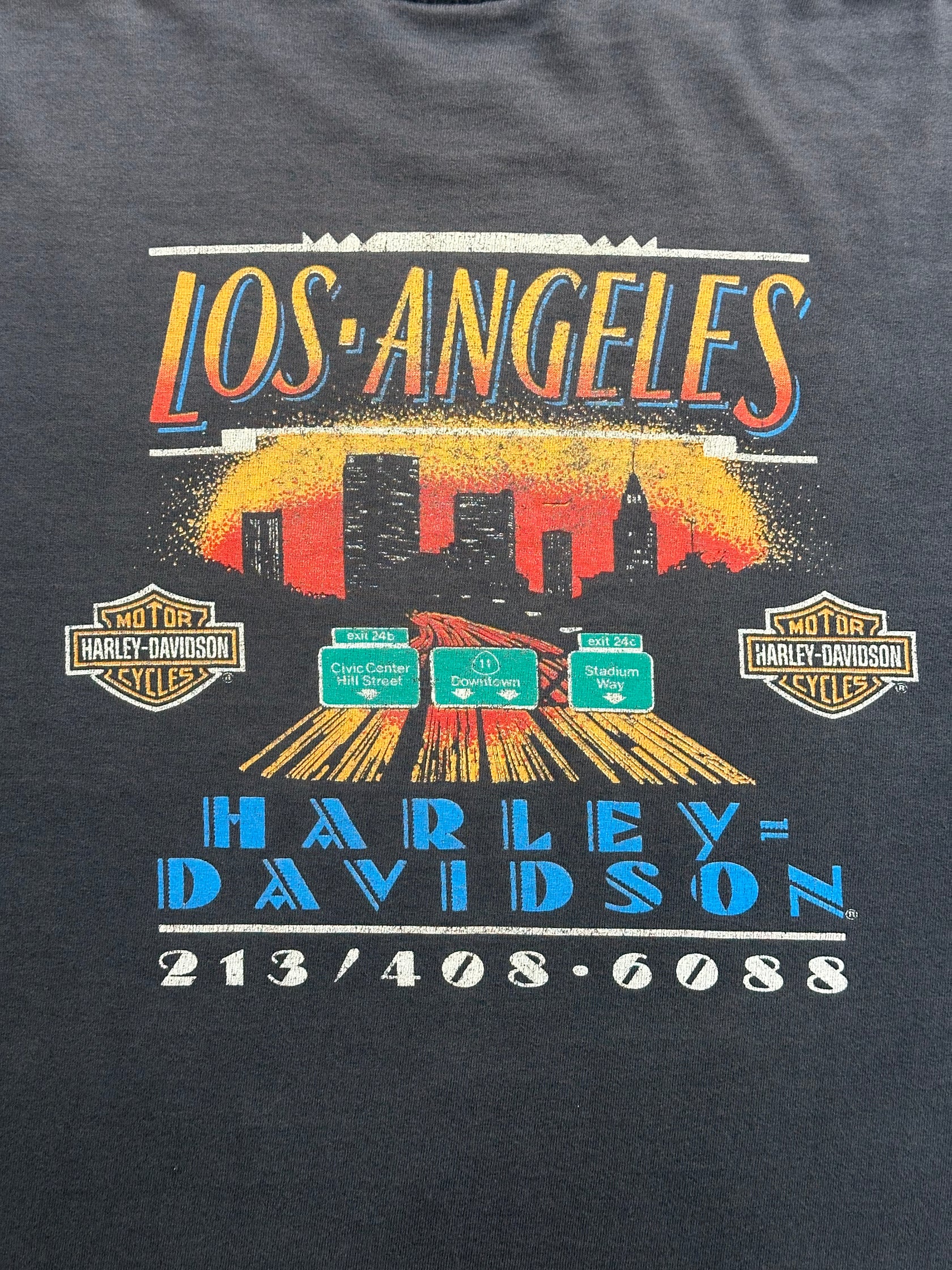 90's HARLEY-DAVIDSON「LOS ANGELES」ハーレーダビッドソンTシャツ