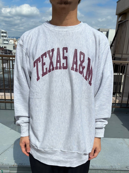 90's~00's CHAMPION「TEXAS A&M」Reverse Weave カレッジスウェット