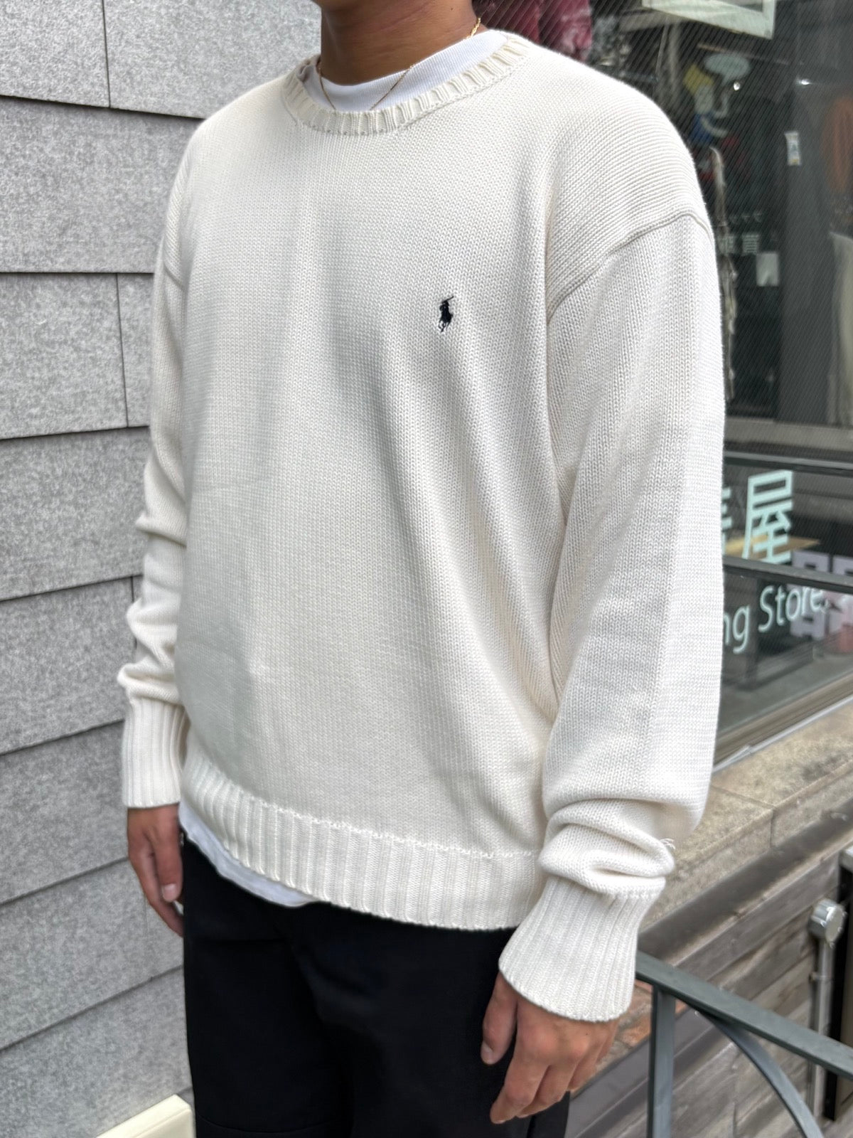 90's「RALPH LAUREN」ワンポイントニット