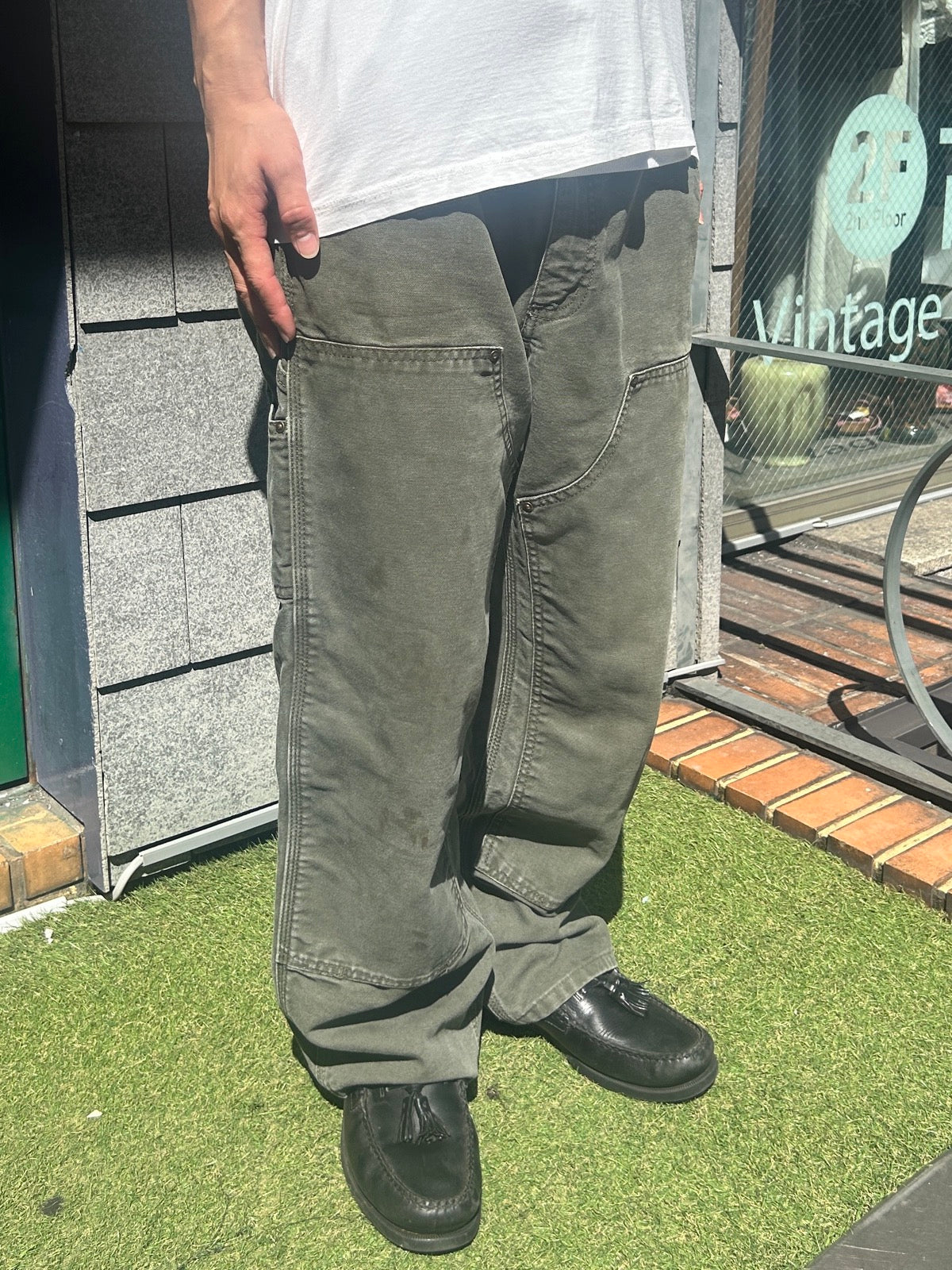 00's Carhartt「DOUBLE NKEE PANT」ワークパンツ
