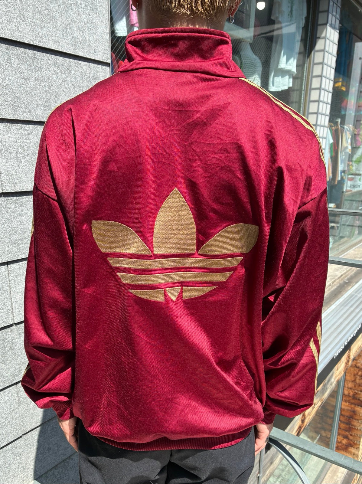 90's adidas「Big Trefoil Back Logo」トラックジャケット