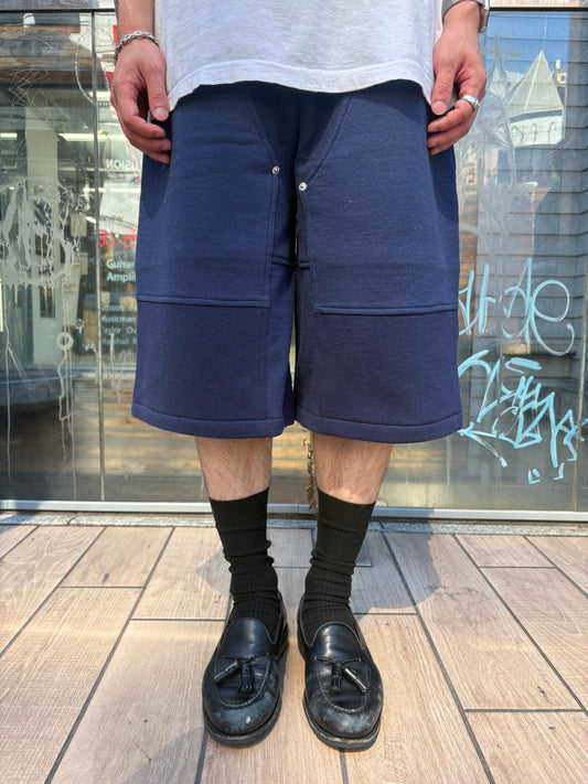 REMAKE  SWEATS DOUBLE KNEE SHORTS