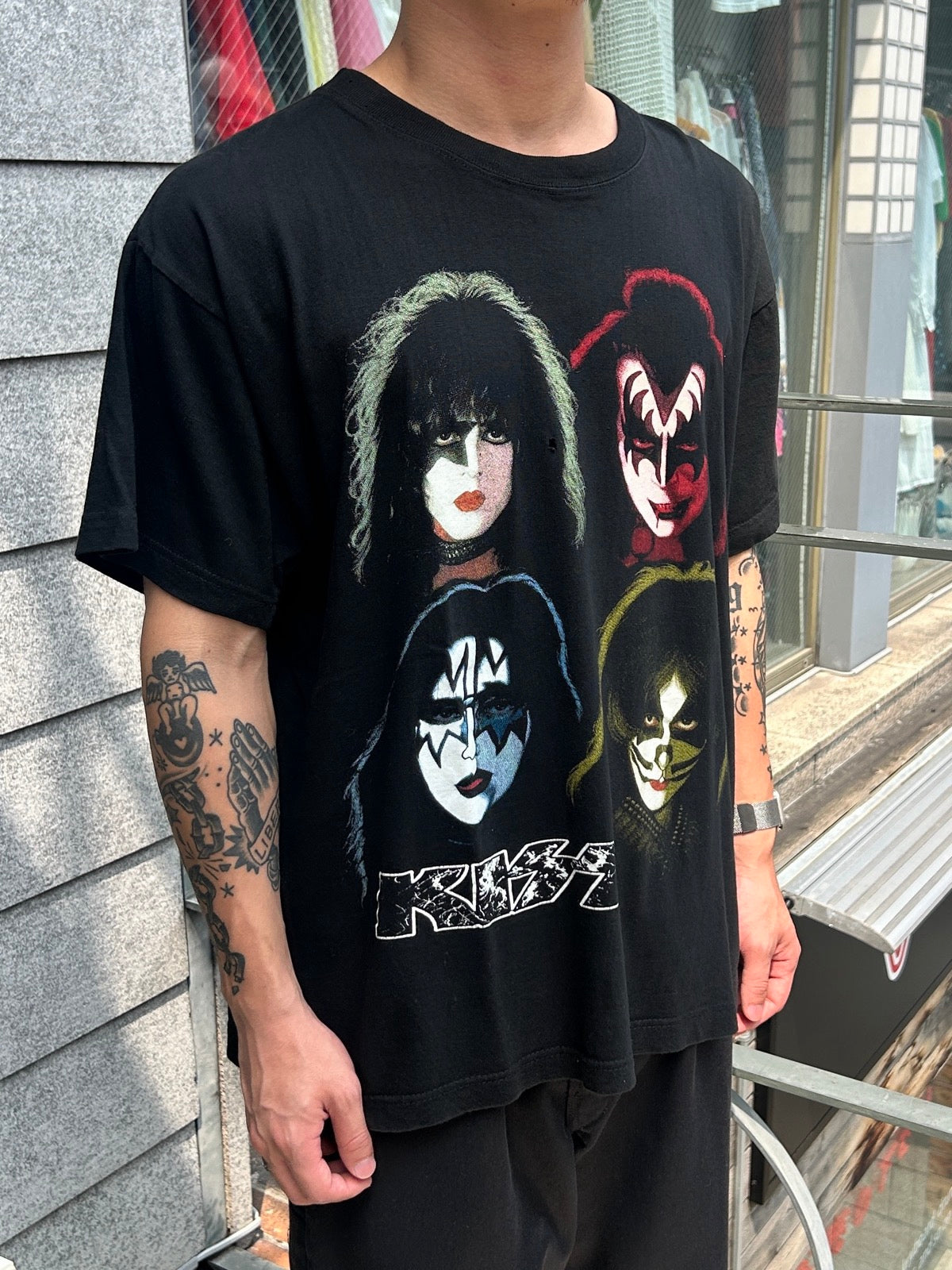 00's「KISS」バンドTシャツ