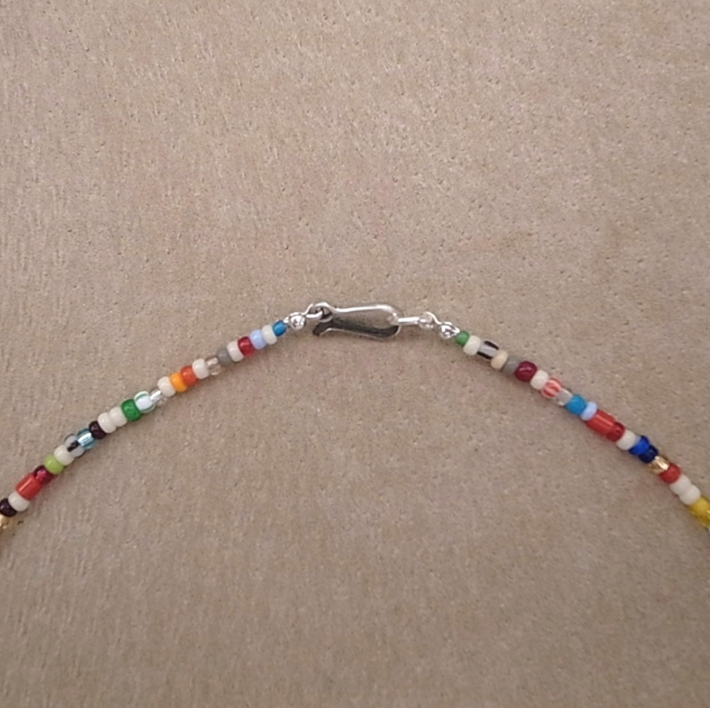 3mm BEADS NECKLACE MULTI 60cm / ROSETTAPRAYER