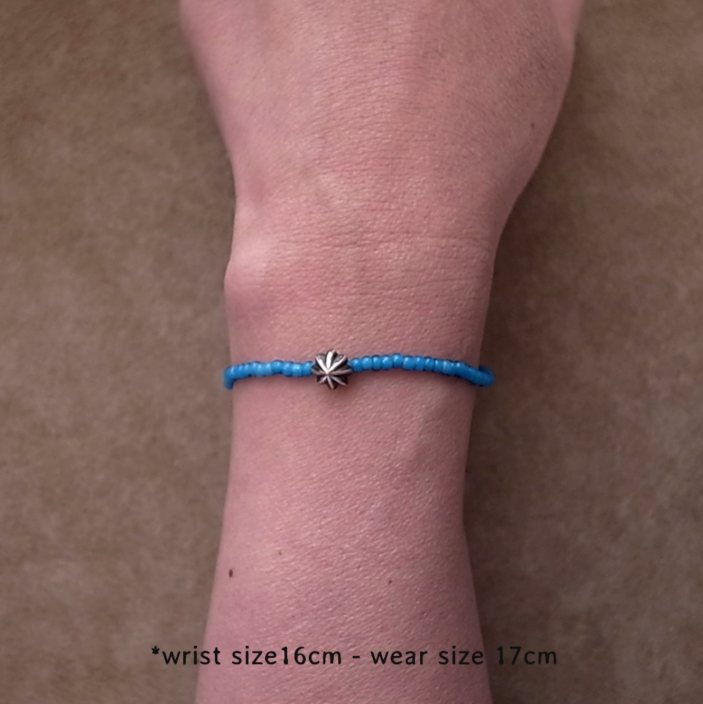 APOLLO BEADS BRACELET -Lt. BLUE / ROSETTAPRAYER
