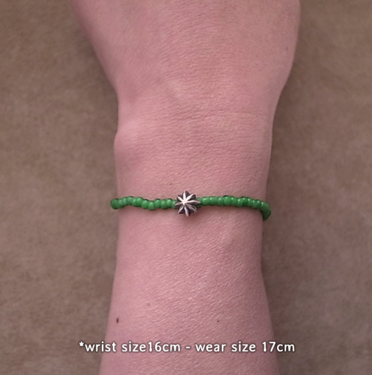 APOLLO BEADS BRACELET -GREEN / ROSETTAPRAYER