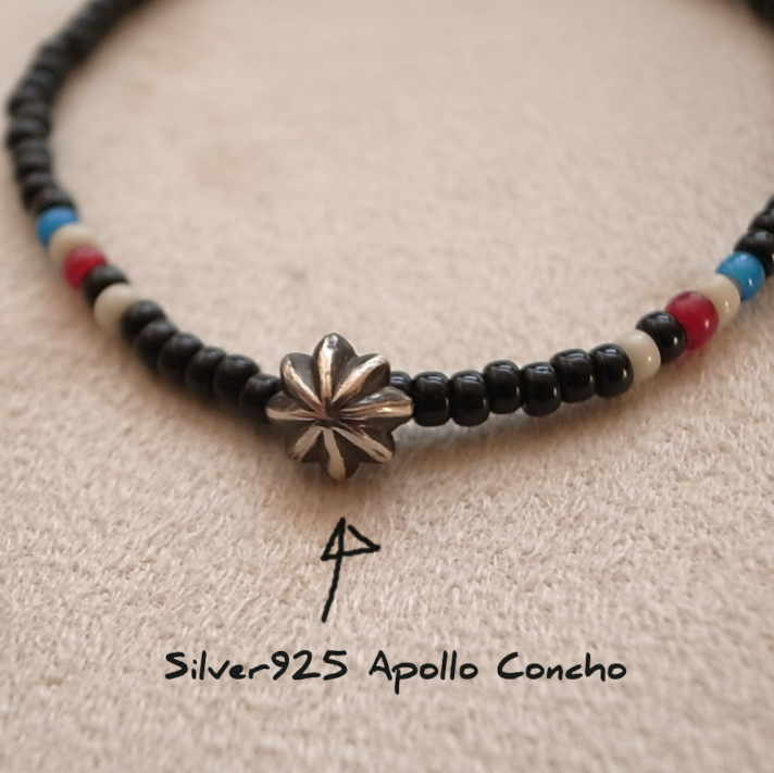 APOLLO BEADS BRACELET -BLACK・RED / ROSETTAPRAYER