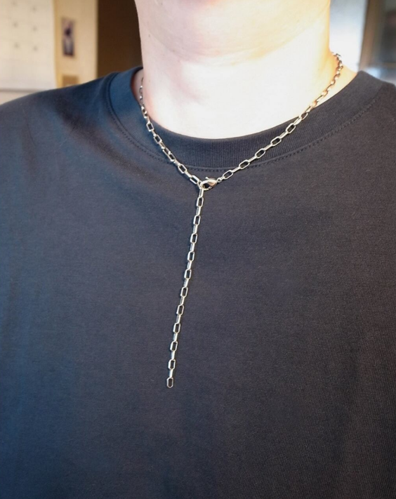 ELLIPSE CHAIN NECKLACE / ROSETTAPRAYER