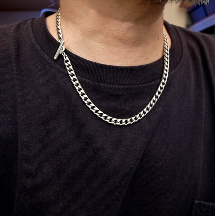 6.5mm FLAT LINK CHAIN NECKLACE / ROSETTAPRAYER