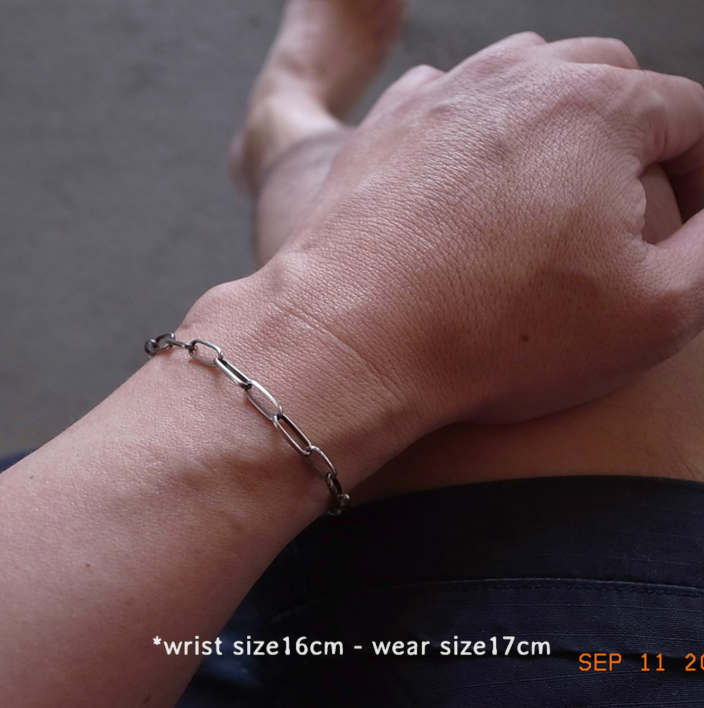 10mm-NAVAJO SILVER CHAIN BRACELET / ROSETTAPRAYER
