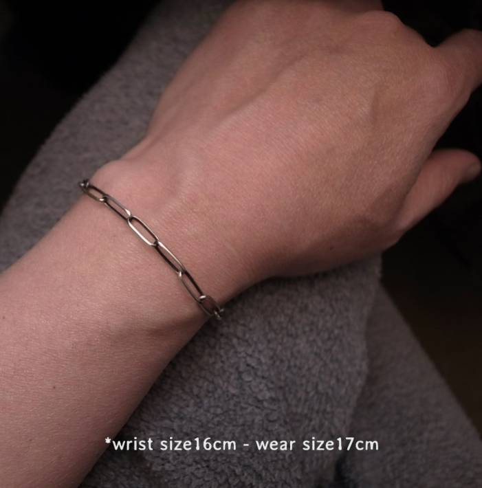 12mm-NAVAJO SILVER CHAIN BRACELET / ROSETTAPRAYER