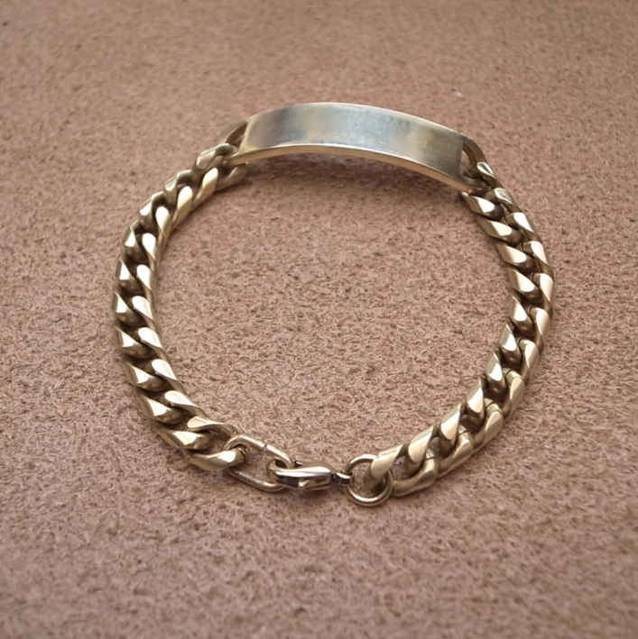 MIL. ID BRACELET- BRASS / ROSETTAPRAYER