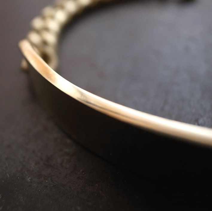 MIL. ID BRACELET- BRASS / ROSETTAPRAYER