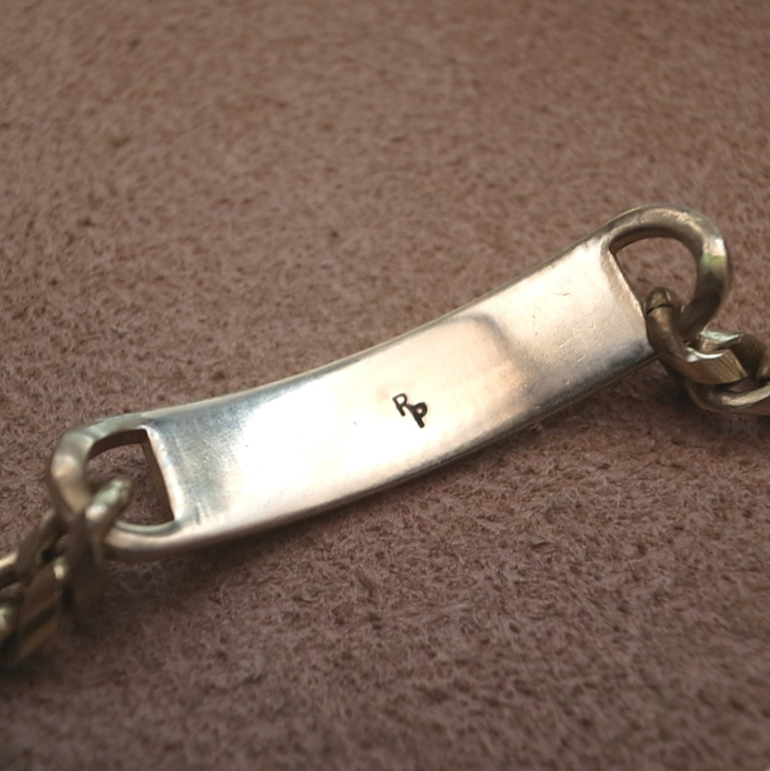 MIL. ID BRACELET- BRASS / ROSETTAPRAYER