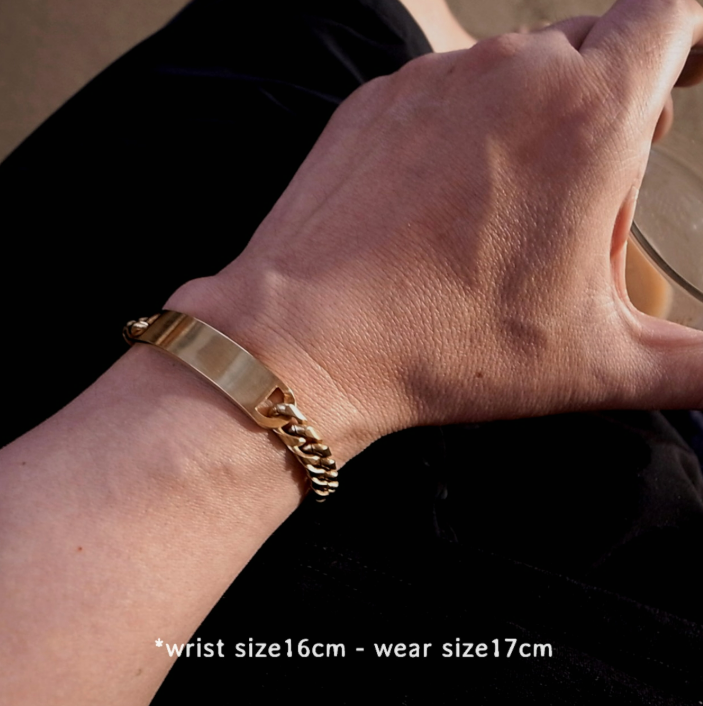 MIL. ID BRACELET- BRASS / ROSETTAPRAYER