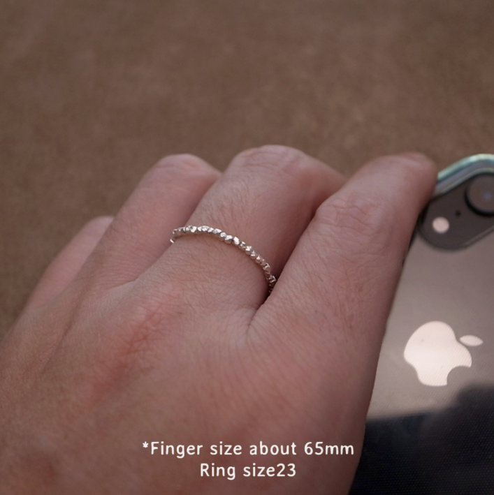 KAREN SILVER BEADS RING / ROSETTAPRAYER
