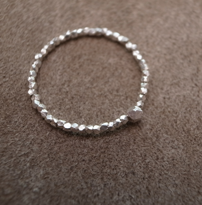 KAREN SILVER BEADS RING / ROSETTAPRAYER