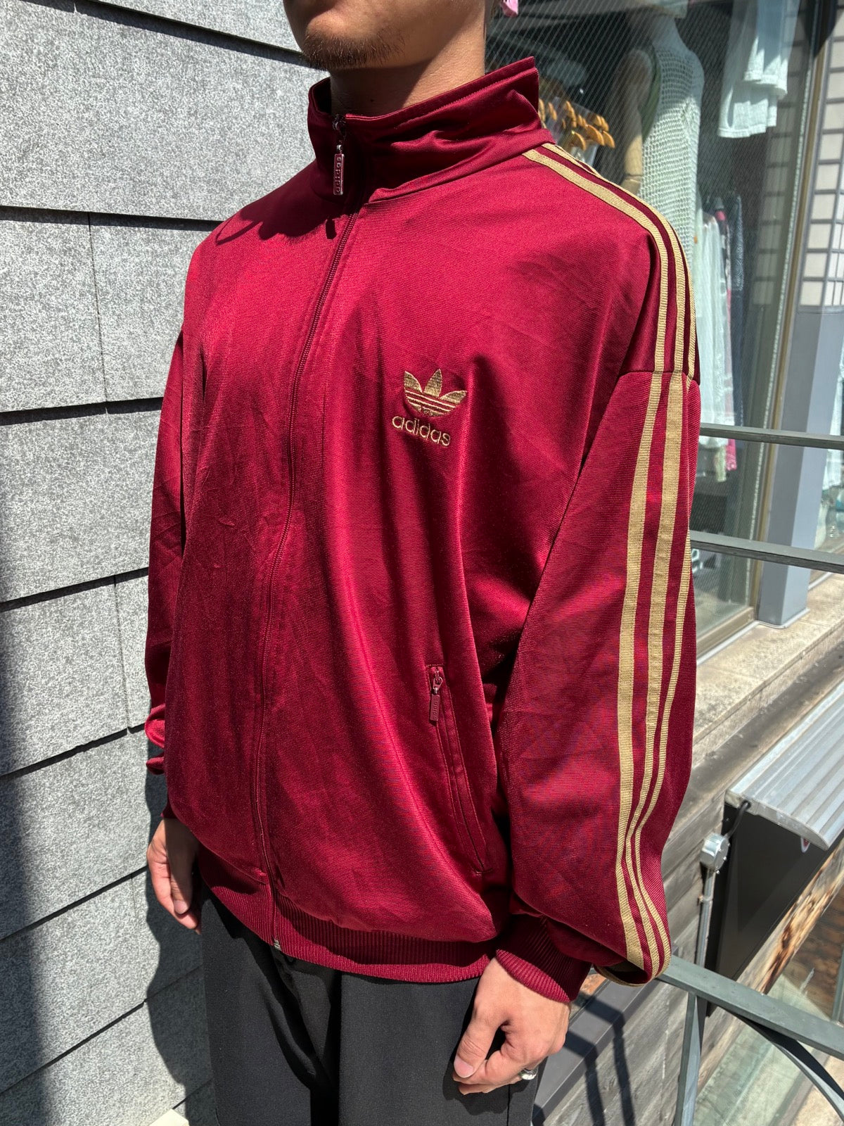 90's adidas「Big Trefoil Back Logo」トラックジャケット