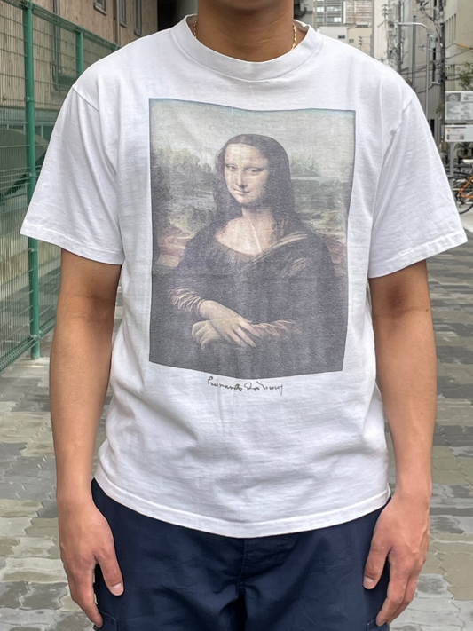 90's LEONARDO DA VINCI「Mona Lisa」USA製 アートTシャツ