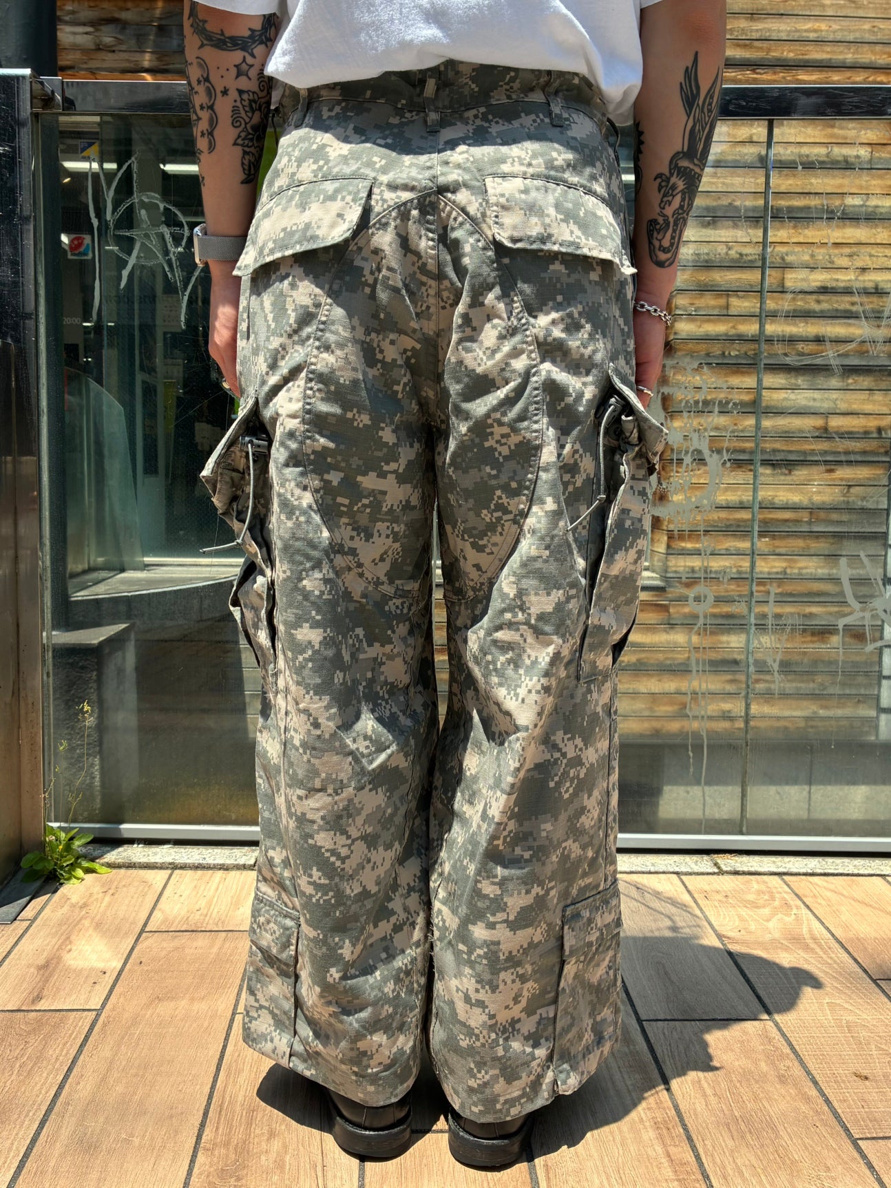REMAKE WIDE ARMY PANTS