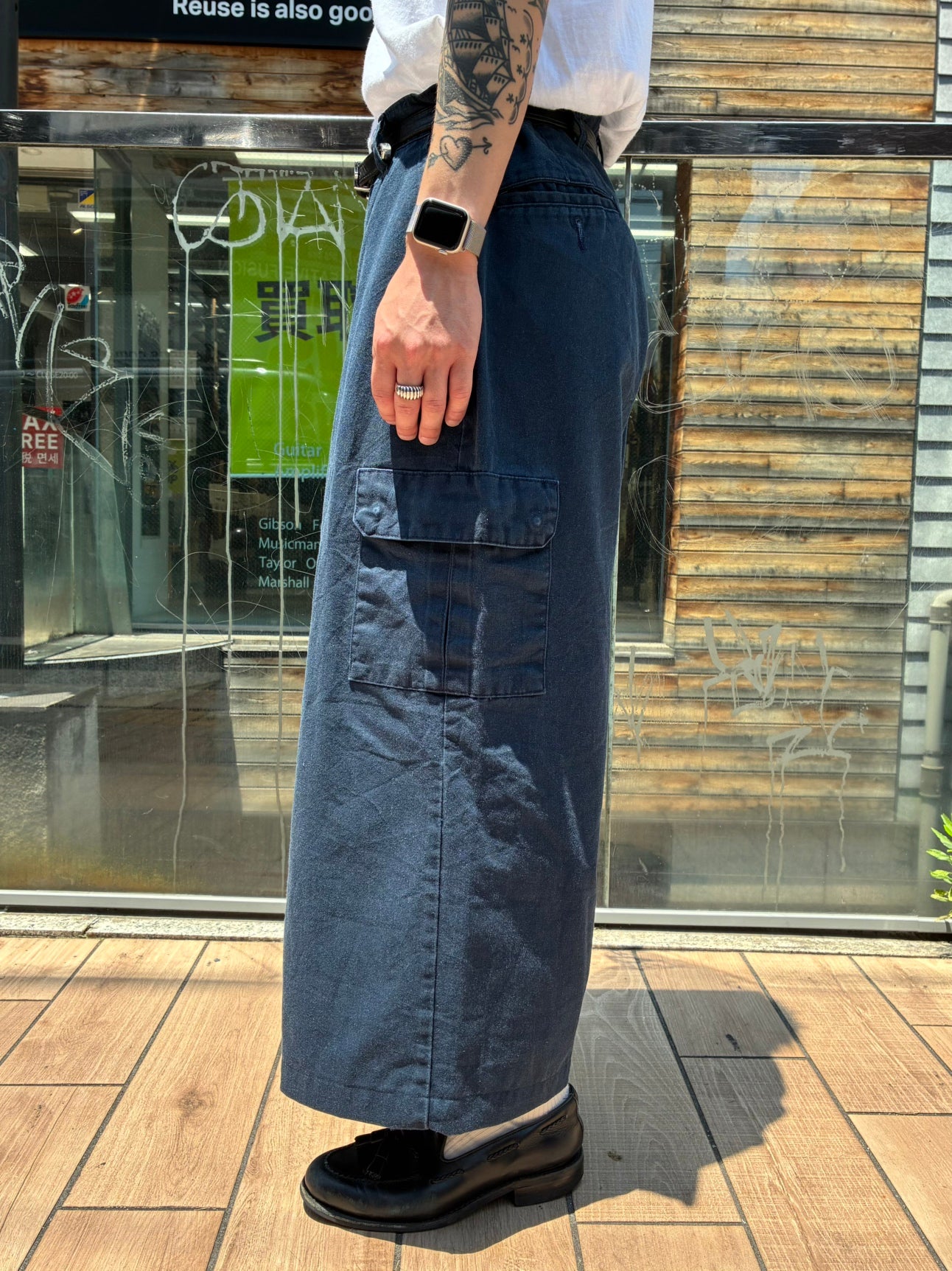 REMAKE WIDE CARGO WORK PANTS