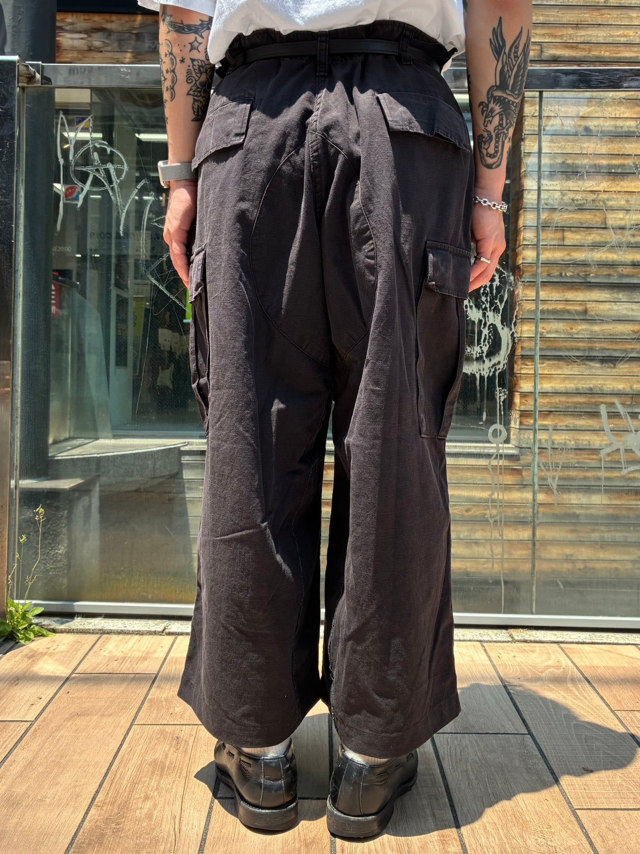 REMAKE WIDE CARGO WORK PANTS
