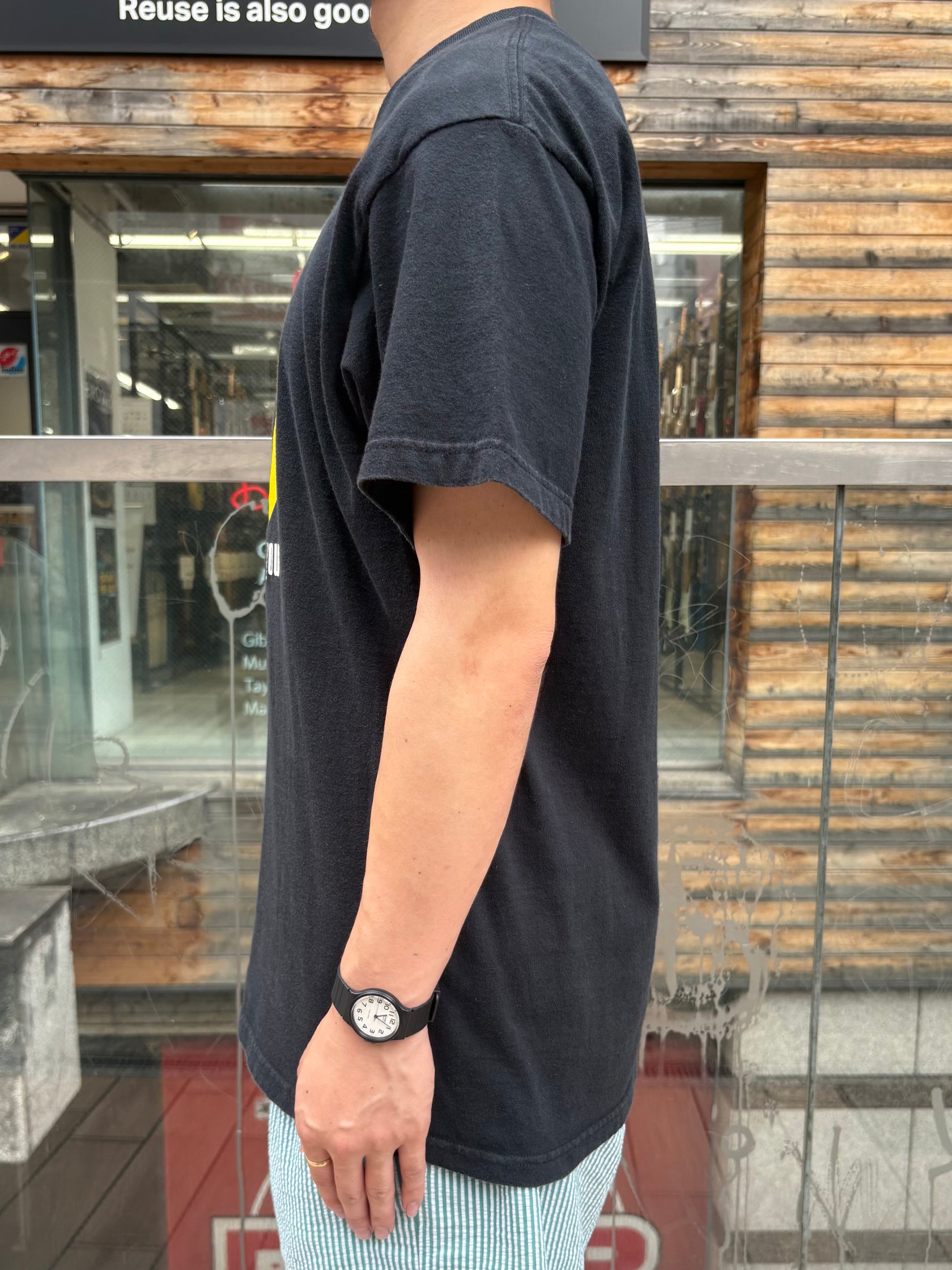 90's「I hate you. smiley face」 グラフィックTシャツ