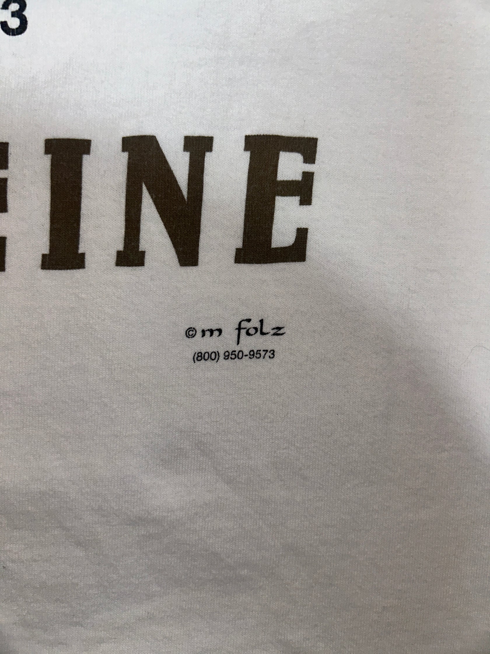 90's~00's CAFFEINE「化学構造式」グラフィックTシャツ