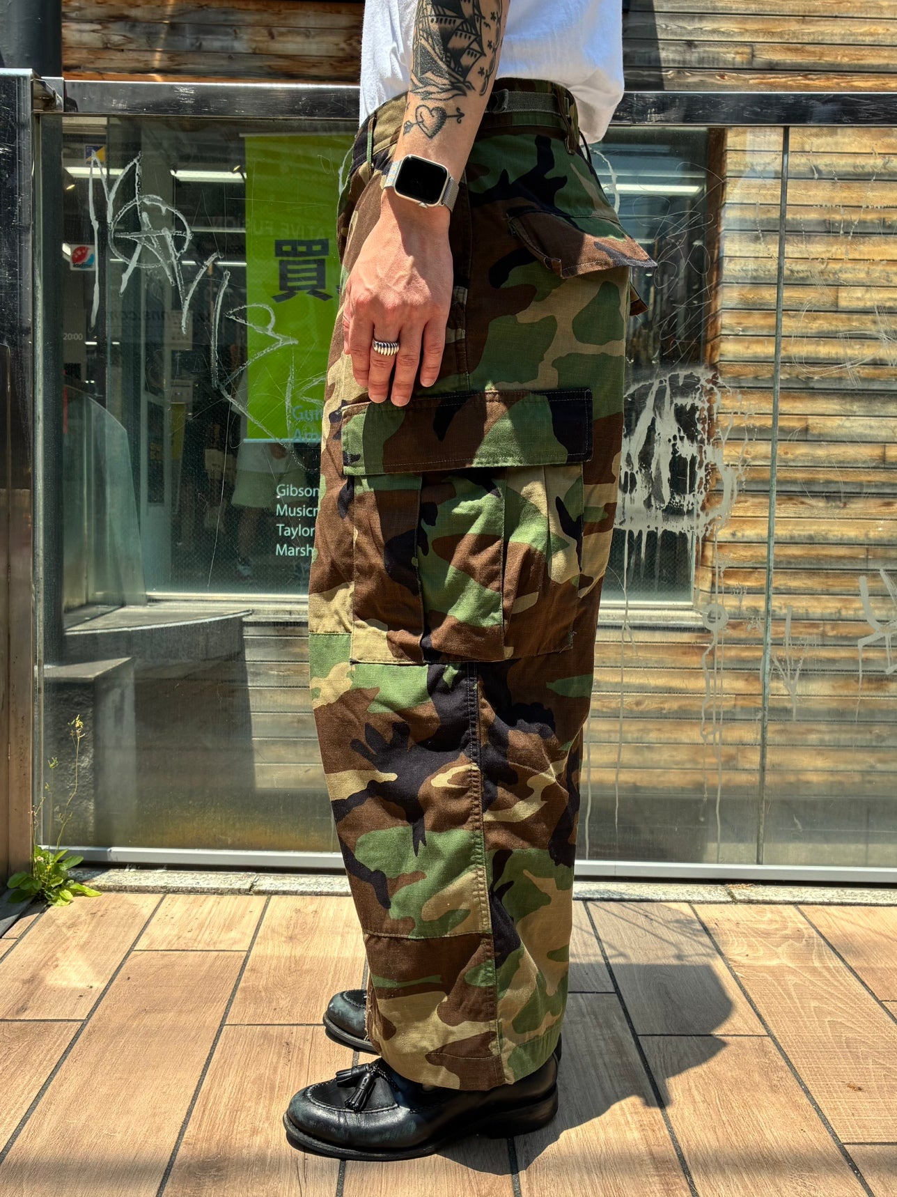 REMAKE WIDE ARMY PANTS