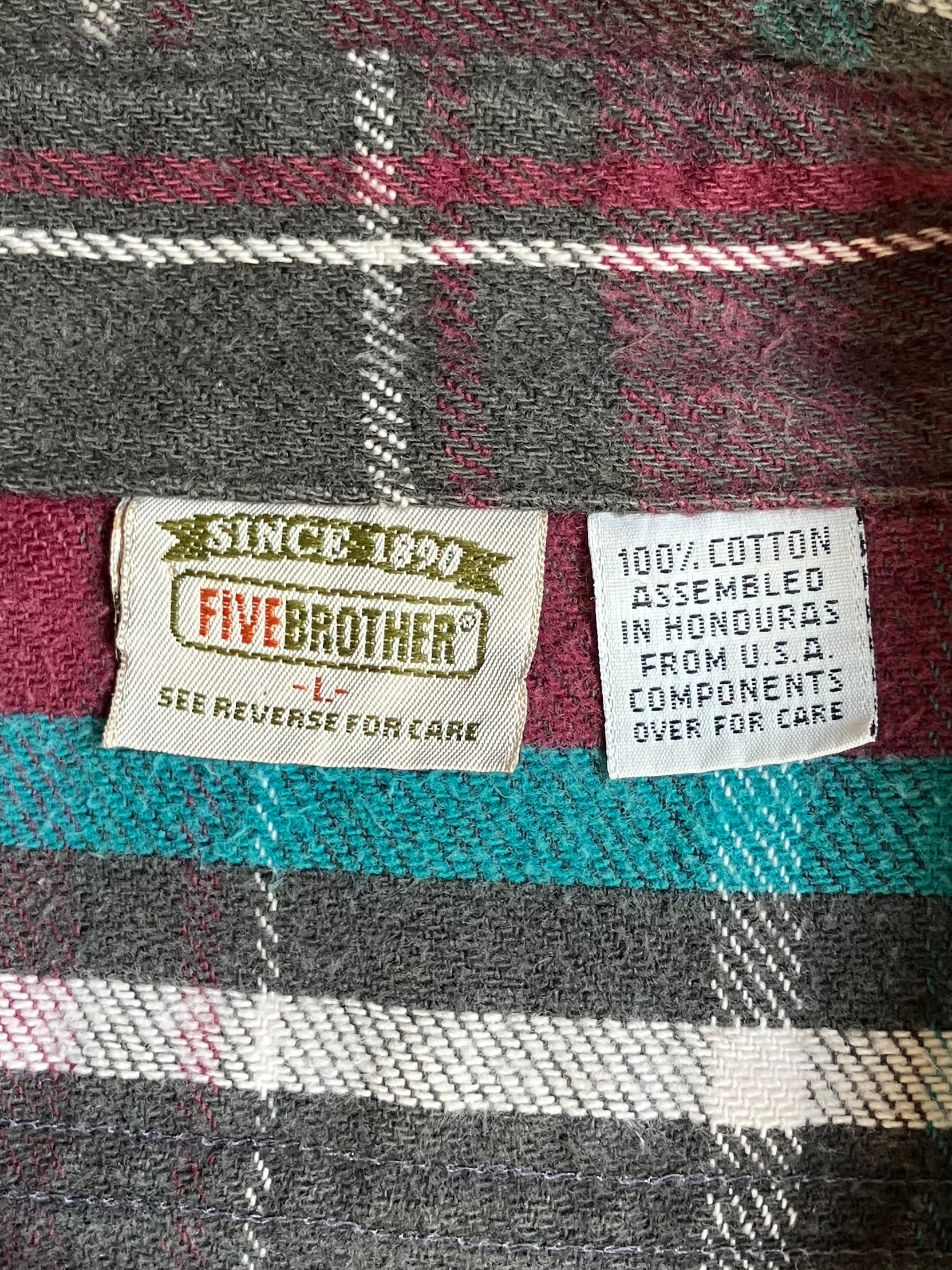 90's FIVE BROTHER ネルシャツ