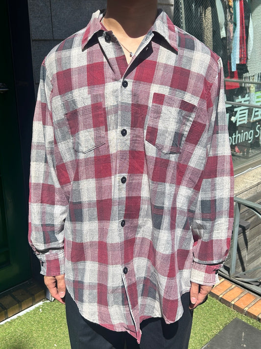 90's 「Hand Made by Nettie Jird」ネルシャツ