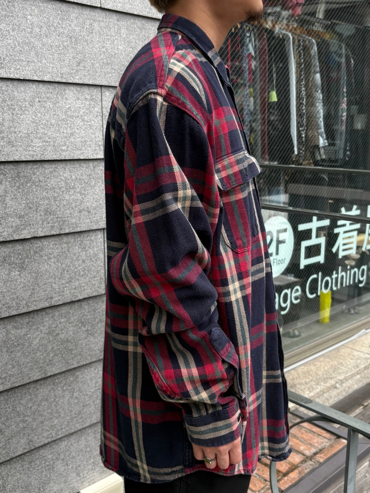 90's「Eddie Bauer」ネルシャツ