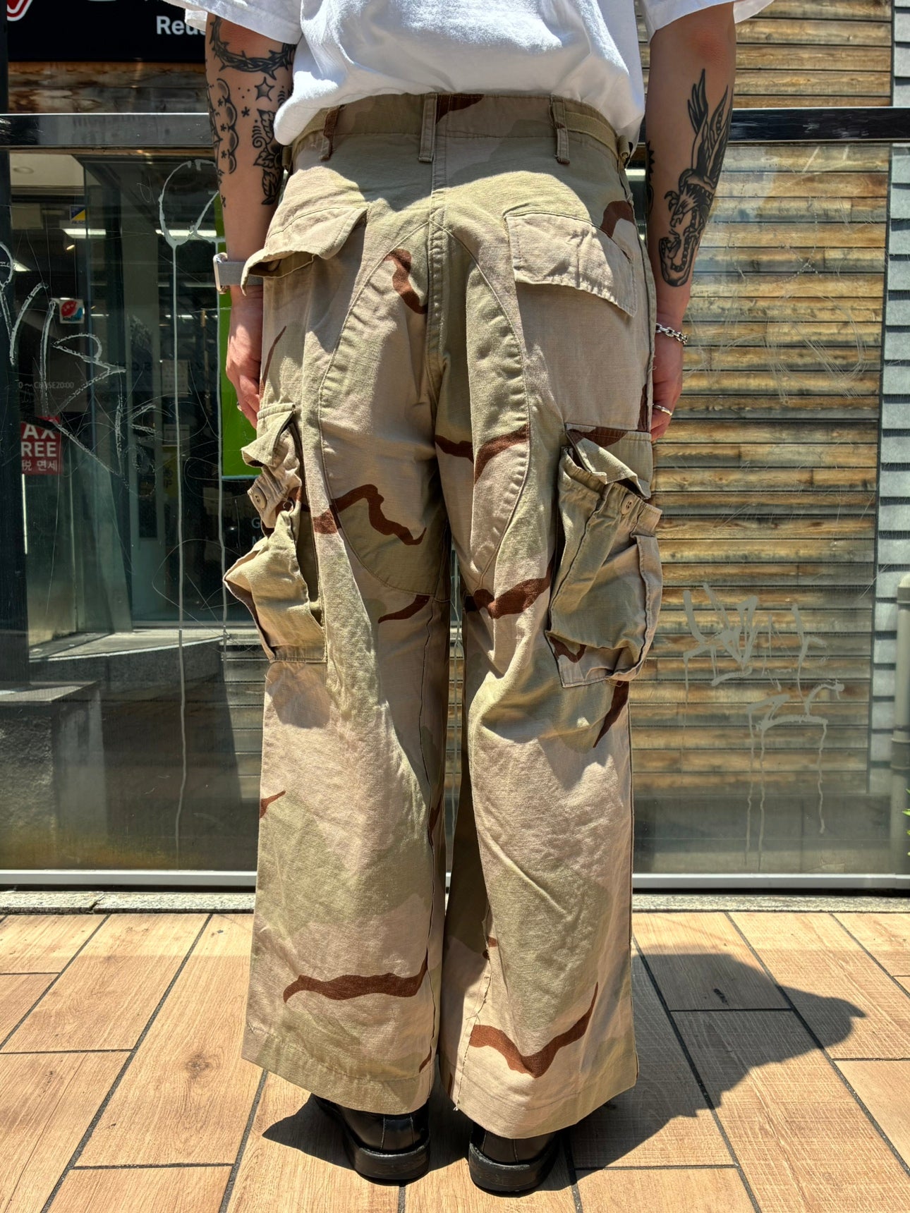 REMAKE WIDE ARMY PANTS