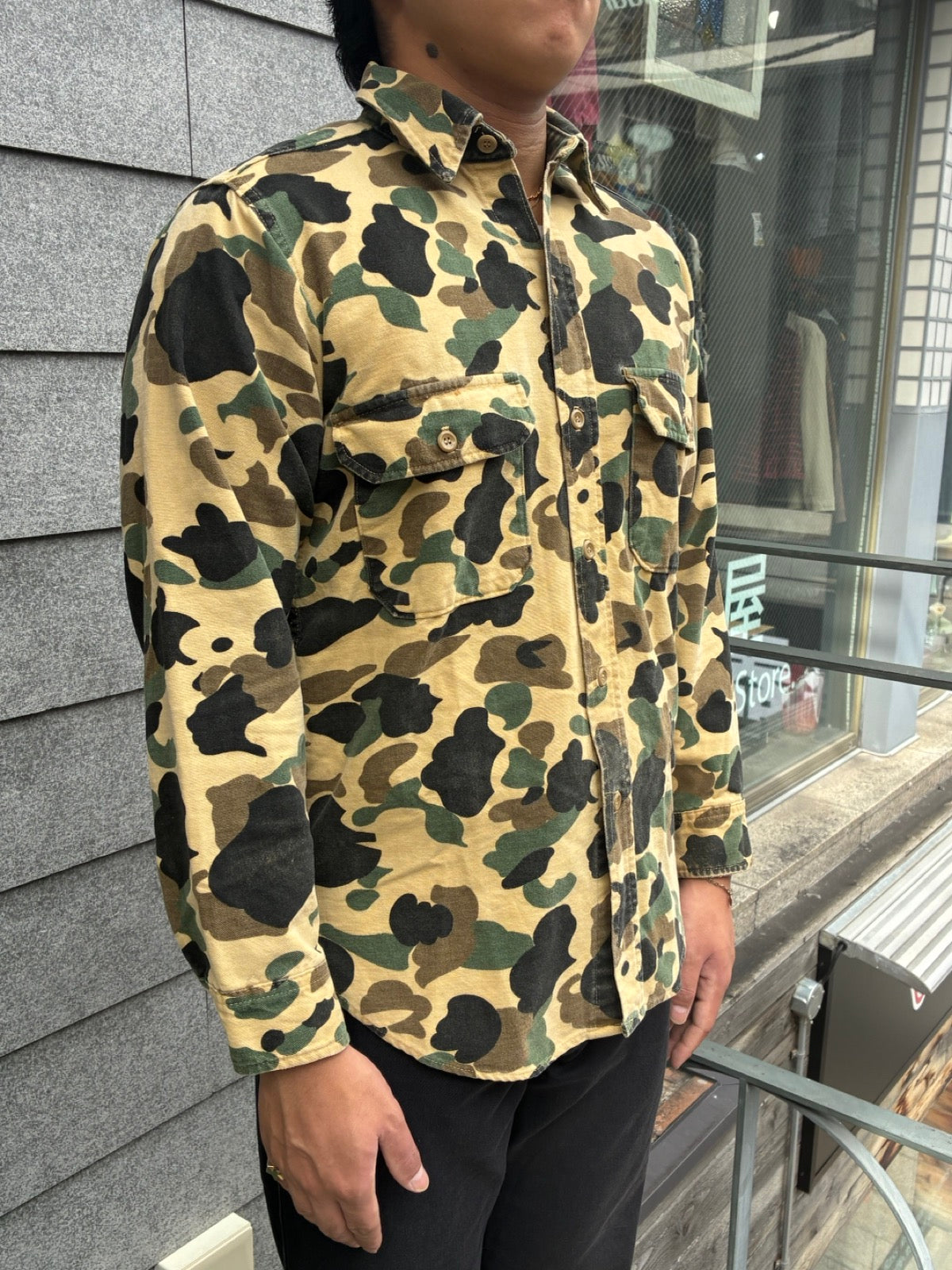 90's「Woolrich」ダックハンターカモ USA製 シャツ