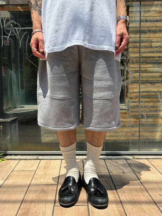 REMAKE  SWEATS DOUBLE KNEE SHORTS