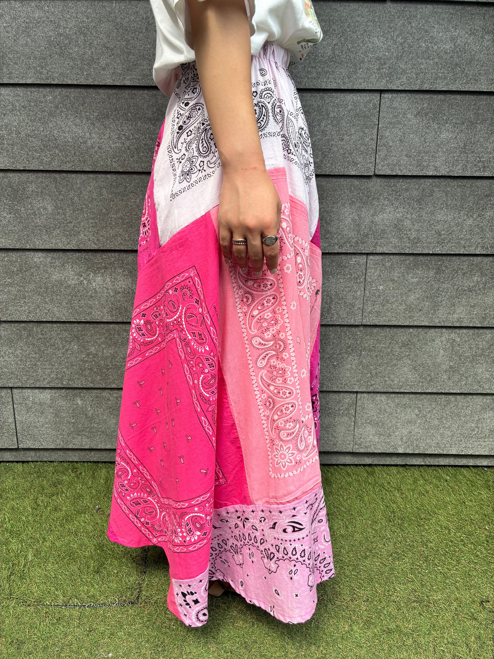 REMAKE 「bandana」パッチワークスカート