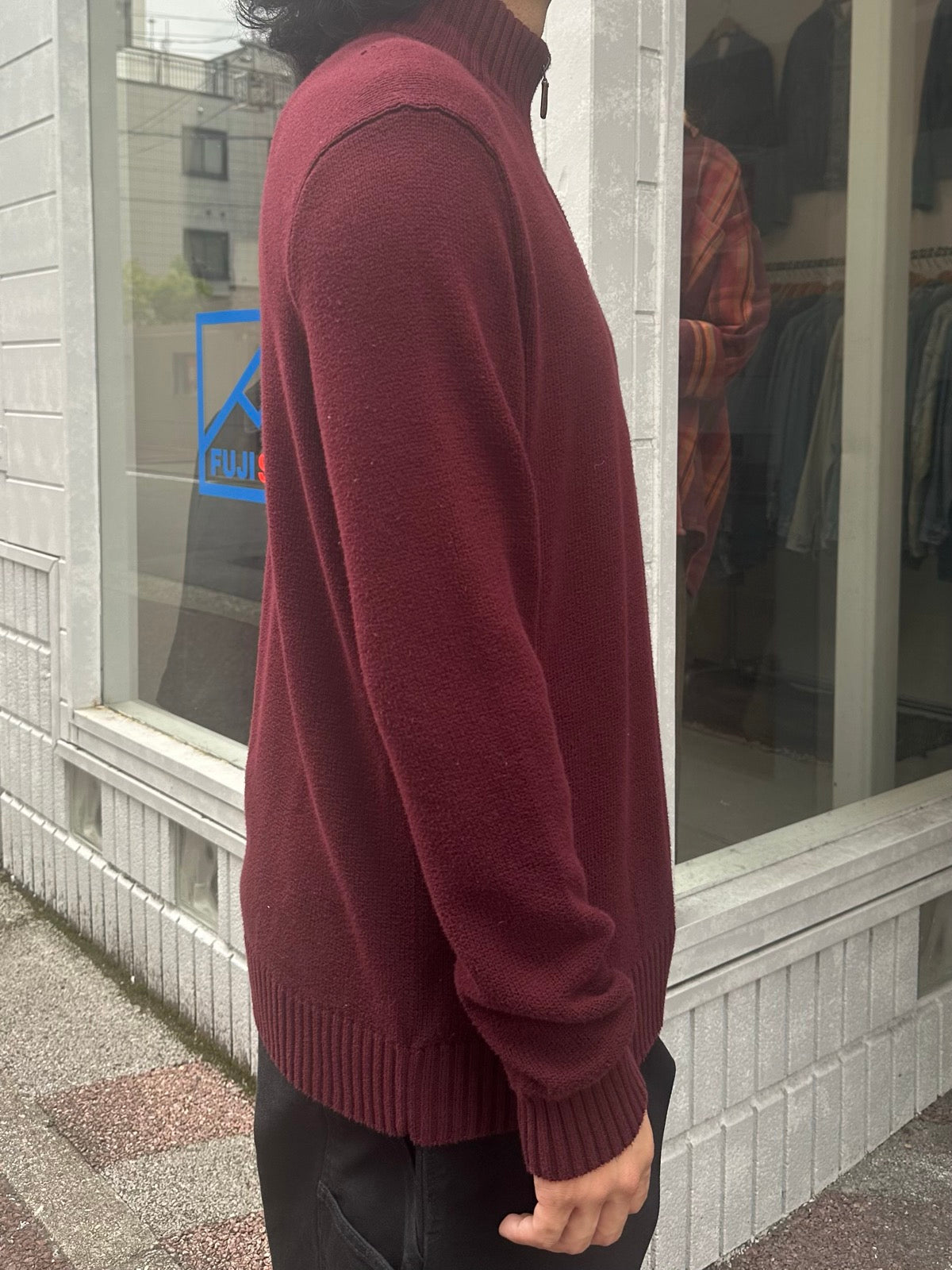 90's RALPH LAUREN ハーフジップニット