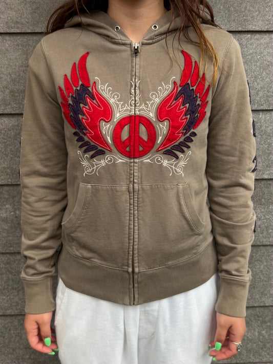 00's「Lucky Brand」ジップアップパーカー