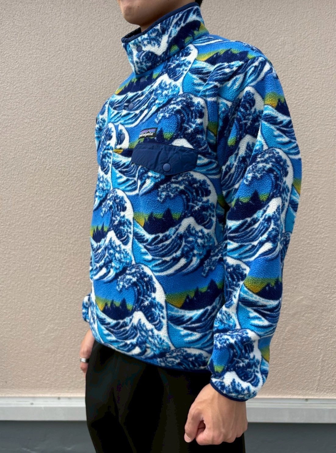 10's PATAGONIA「神奈川沖浪裏」SYNCHILLA Snap-T フリースプルオーバー