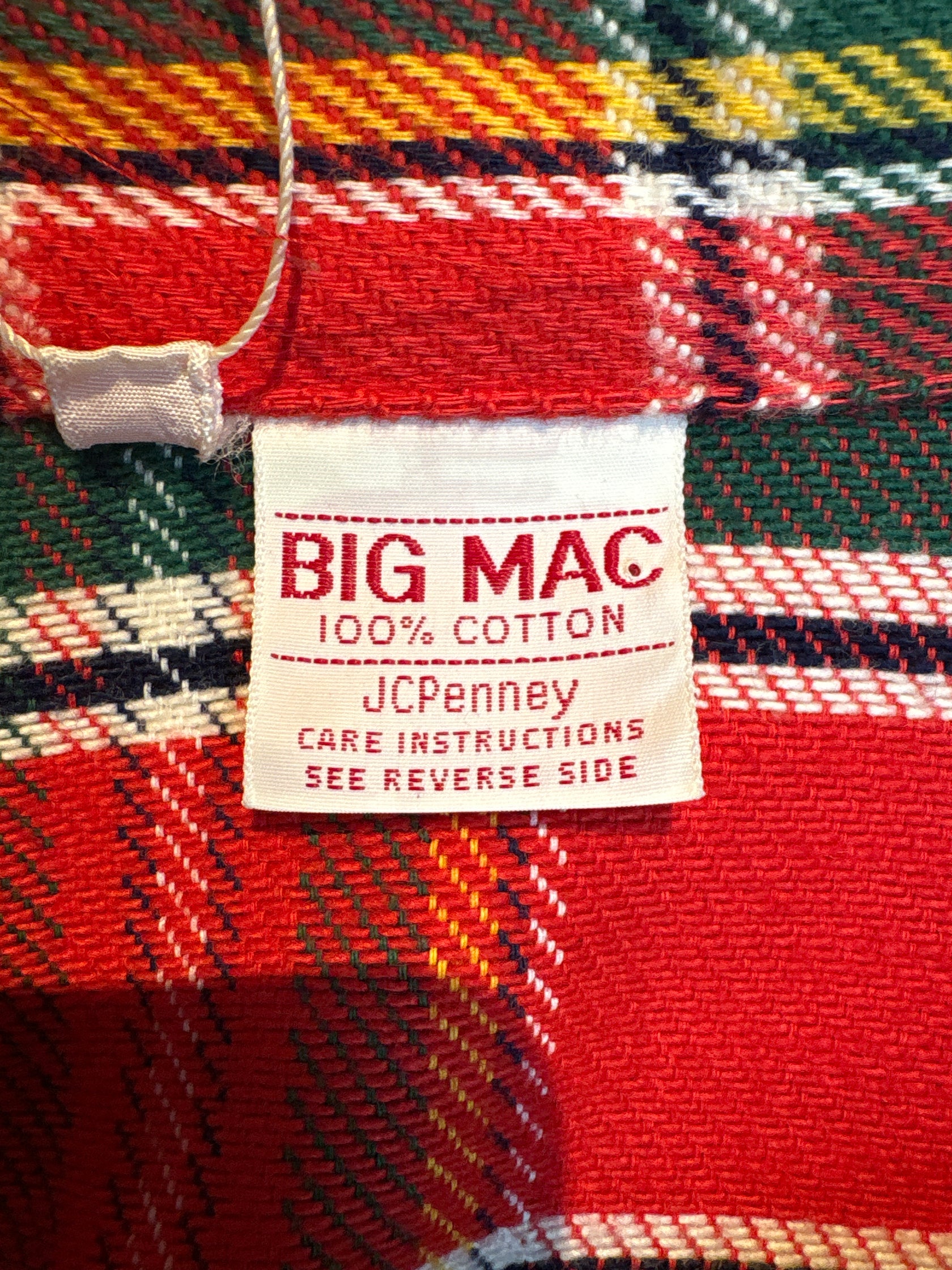 70's「BIG MAC」ネルシャツ